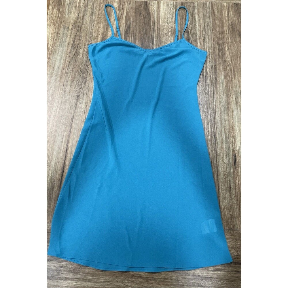 Veronica Beard 100% Silk Blue Minimalist Slip Night Dress Luxury Styling Size 0